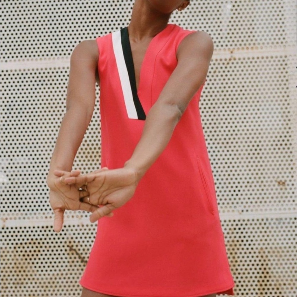 Rag & Bone Lodwick sleeveless red pullover shirt dress